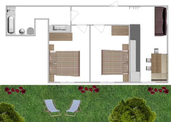 Untere-Wohnung - Rosengarten Urlaub auf dem Bauernhof Wohnung