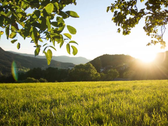sommer-sonnenuntergang Urlaub auf dem Bauernhof Kreuzerhof