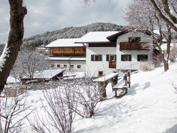 Winter Urlaub Bauernhof Seis am Schlern
