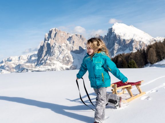 Winter Dolomiten Urlaub Bauernhof