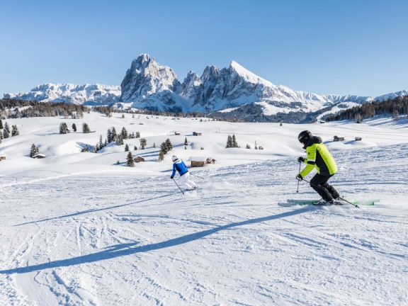 Winter Seiser Alm Urlaub Bauernhof Skifahren