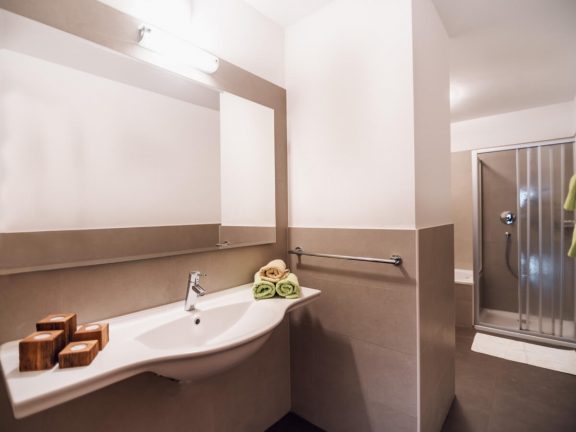 wohnung-rosengarten-2 Urlaub auf dem Bauernhof Südtirol